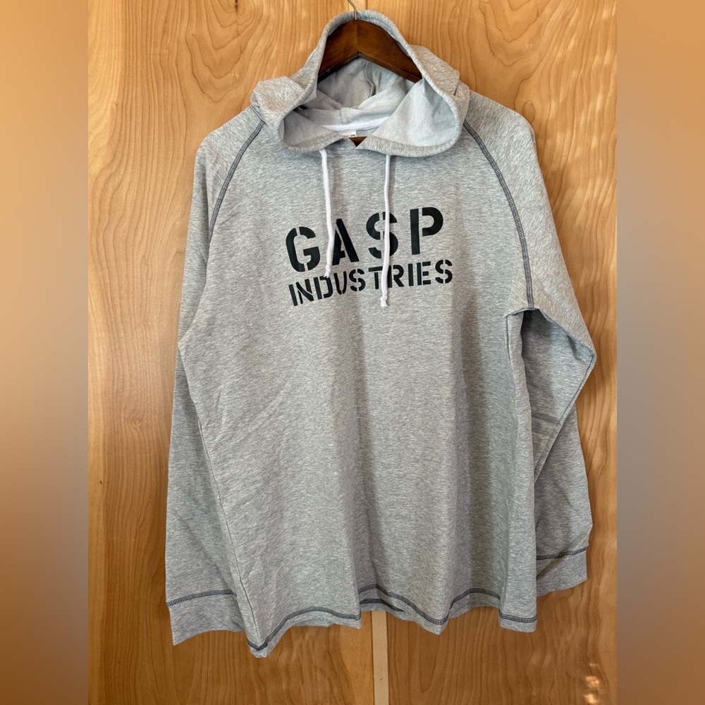 GASP Industries Men’s Light Gray Hooded Pullover